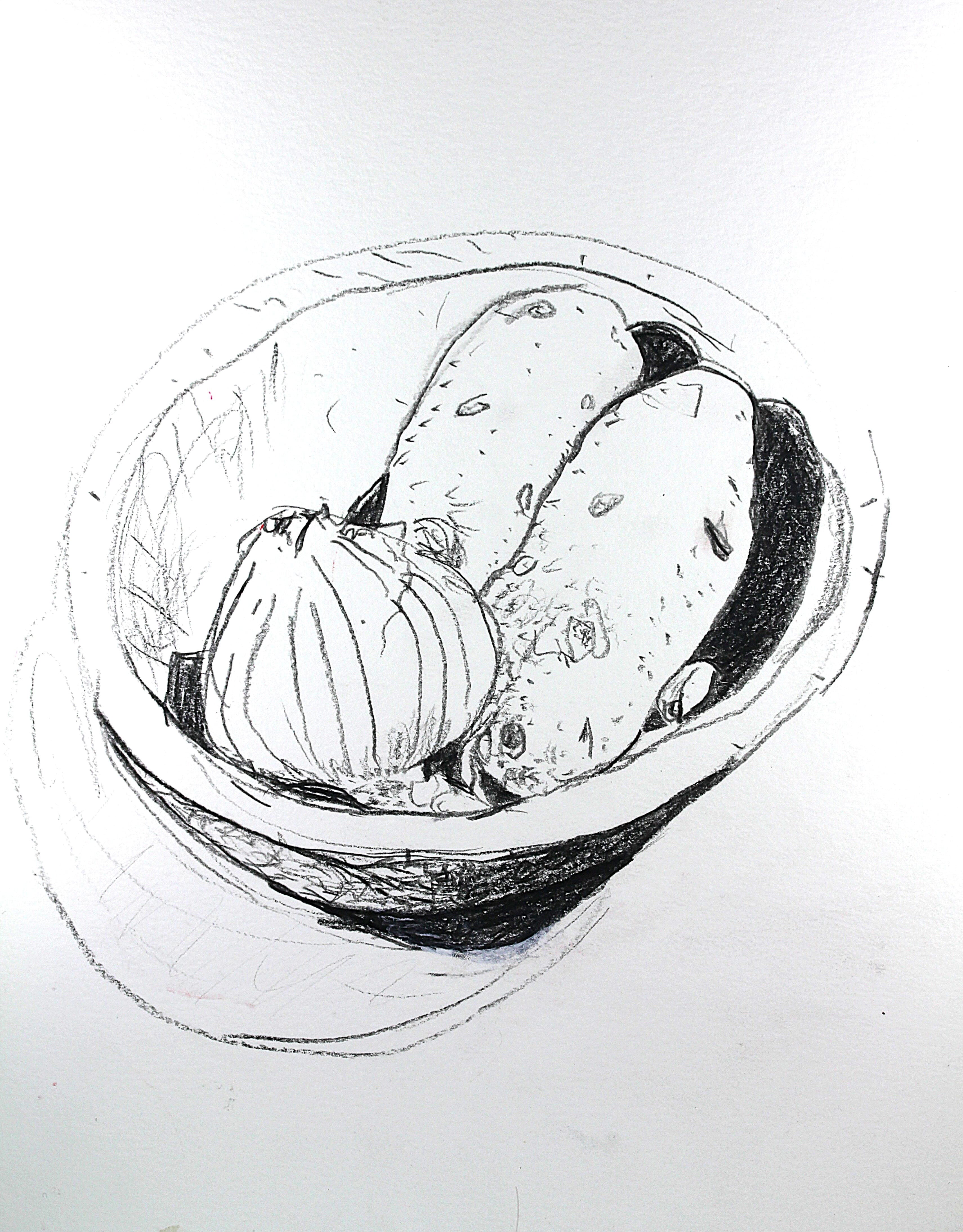 Bowl, On a Cloth by Gary Allen